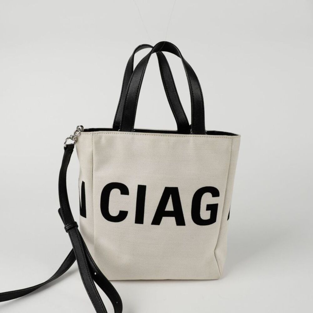 Logo Canvas Tote Shoulder Bag - Picture 6 of 10